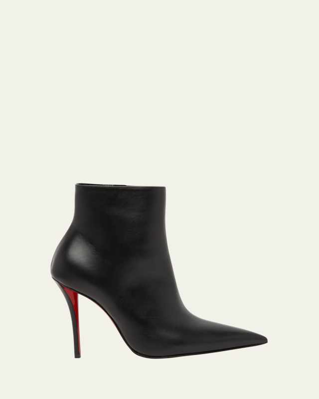 Miss Z Leather Red Sole Booties